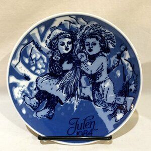 VTG Porsgrunds Norway Christmas Plate 1984 Christmas Sheaf Limited Edition